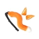 thumbnail image 2 of Orejas y cola Oreja de gato Pinza para el cabello para unisex Accesorios de cosplay para Halloween Prom Naranja Jinwen cola de traje, 2 of 8