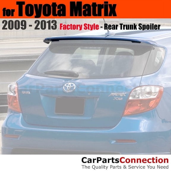 Trunk Spoiler Compatible With 2009 2010 2011 2012 2013 2014 2015 2016 Toyota Matrix All Factory Style Painted Color 1F7 Classic Silver Metallic