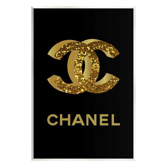 Stupell Industries Gleaming Fashion Brand Logo Typography Painting Unframed Art Print Wall Art, 10 x 15