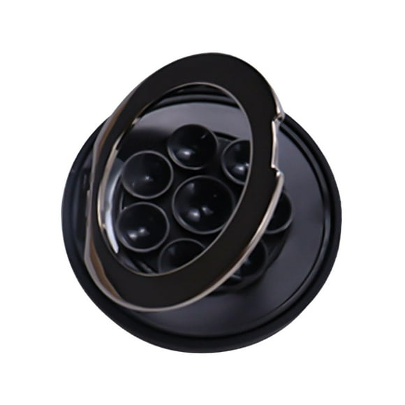 Soporte de teléfono con ventosa para escritorio, para vídeos de fitness y ducha. Negro
