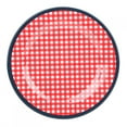 thumbnail image 4 of VIFERR Plate 22mm Round Shape Plate Temperature Resistant Dish Tableware for Home Restaurant Hotel Kitchen(lattice), 4 of 8