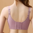 thumbnail image 3 of Bigersell Wireless Padded Bras for Women Clearance Women's+sports+bras Soft Bra Style B1979 V-Neck Lightly Lined Bras Hook and Eye Bra Closure Big Girls Size Full Support Bras for Women Pink XXL, 3 of 8