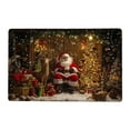 thumbnail image 2 of Seyotauo Christmas Gingerbread House Bath Mat Christmas Bathroom Floor Rugs 23.6 x 15.7 Inches Cute Winter Non Slip Mat Soft Absorbent Cute Bathtub Rug Xmas Bath Decor, 2 of 6