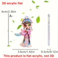thumbnail image 3 of kcavykas Big Deals Items Opera 2d Flat Pendant Car Rearview Mirror Accessories Backpack Decoration Small Pendant, 3 of 3