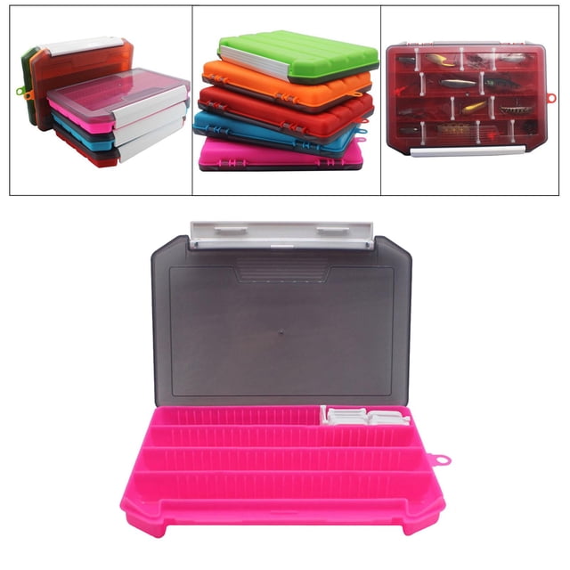 Caja de aparejos Macarena Organizador de tackle Rosa 20,5x14,5x3 cm