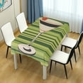 thumbnail image 4 of Yayeee Tablecloths 54" x 54" Rectangle Wrinkle Resistant Party Table Cover, Black Martini, 4 of 8