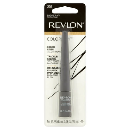 Revlon Colorstay Liquid Eyeliner.08 fl oz, Blackest Black