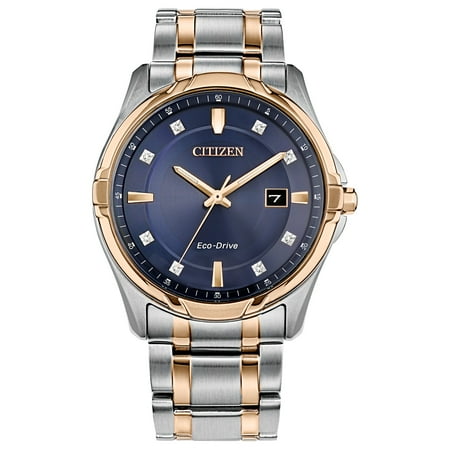 Citizen Men's Eco-Drive Two-Tone Stainless Steel Diamond Accent Watch - BM7506-54L