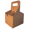 thumbnail image 2 of 4 Cup Carrier - Eco Friendly Heavy Duty Kraft Corrugate Paperboard Carrier, 2 of 3