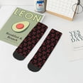 thumbnail image 7 of Pofeuu Red Snake Print 30cm Socks, Adult Running Hiking Socks for Youth and Adult, 7 of 7