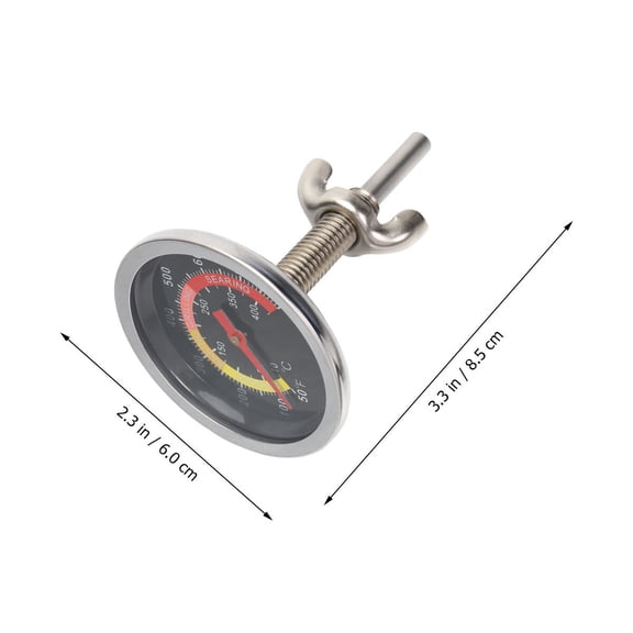 COOPHYA Black Kitchen Oven Thermometer with Stainless Steel Probe, Quick Read Temperature Gauge for Cooking