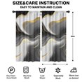 thumbnail image 2 of Blackout Kids Curtains,Black White and Gold Marble Childrens Insulated Curtains Set Of 2,Bedroom Essentials,Toddler Room Decor 42x84in(106x213cm), 2 of 4
