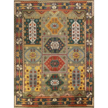 Rug Source Indoor Traditional Area Rug 8’ x 10’, Green
Tribal/ Geometric
 Rug, Wool Carpet