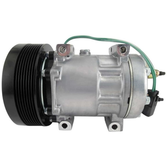 AC Compressor & 152mm 8-Groove A/C Clutch Replaces Sanden SD7H15SHD 4250 4130 24v - BuyAutoParts