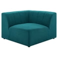 thumbnail image 1 of Sofa Corner Chair, Fabric, Teal Blue, Modern Contemporary Urban Design, Living Lounge Room Hotel Lobby Hospitality, 1 of 7