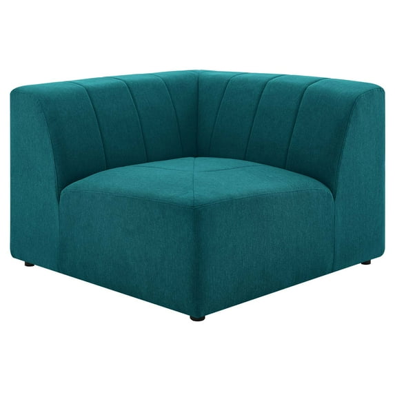 Sofa Corner Chair, Fabric, Teal Blue, Modern Contemporary Urban Design, Living Lounge Room Hotel Lobby Hospitality