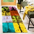 thumbnail image 2 of SAFAVIEH Studio Leather STL165A Black / Multi Rug, 2 of 7