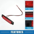 thumbnail image 3 of Unique Bargains Front Rear Side Marker Light 6 LED for Trailer Truck Caravan RV Van Lorry Tractor Red (Set of 20), 3 of 7