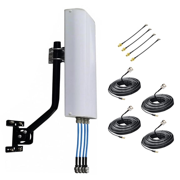 4x4 MIMO 5G 4G LTE antenna,UWB 698-4000MHz, AT&T/Verizon/T-Mobile compatible,long-distance WiFi antenna,N2/N5/N77/N66/N260