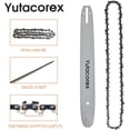 thumbnail image 3 of Yutacorex 16-inch (about 40.6 cm) chainsaw guide rail and chain combination, replacement parts for Milwaukee 48-09-3001, suitable for EGO CS1604; CS1600, suitable for home users, suitable for Husqvarn, 3 of 5
