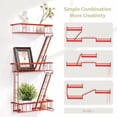 thumbnail image 4 of Fire Escape Wall Shelf Red - New York Wall Art Decorative Figure Display Floating Shelves Metal Racks for Living Room, Home Office Storage (3-Tier), 4 of 5