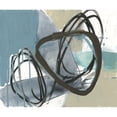 thumbnail image 3 of Goldberger, Jennifer 14x12 Black Modern Framed Museum Art Print Titled - Umber and Black on Blue II, 3 of 5