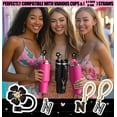 thumbnail image 5 of Straw Covers for Stanley Cup Accessories:Black Decorations for Stanley 30oz & 40oz Tumbler with Handle, Bling Letter Charms and Flower Silicone Straw Cap Topper, Trendy Stuff for Teen Girls and Women, 5 of 7