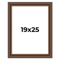 19x25 Copper and Brown Real Wood Picture Frame Width 2 inches | Interior Frame Depth 0.5 inches |
