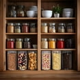thumbnail image 4 of Artrylin 3 Pack Clear Plastic Jars, 48 OZ Empty Candy Storage Jars, Reusable PET Jar with Screw on Lids, Large Round Dry Food Container for Household and Kitchen Organizing, Nuts, Spices, 4 of 7