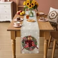 thumbnail image 2 of Christmas Table Runner 108 Inches Long Farmhouse Dress Scarves, Xmas Botanical Birds Snowflake Plaid Dining Tablerunner for Coffee Table/Kitchen Island/Party Décor, 13" x 108", 2 of 8