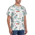 thumbnail image 5 of Rocae Music Lover Dinosaur for Men's Moisture-Wicking Crew Tee - T-Shirt for Sports, Outdoor Activities, and Casual Wear3X-Large, 5 of 9