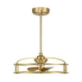thumbnail image 2 of Warm Brass LED Fandelier from the Vesta Collection, 2 of 6
