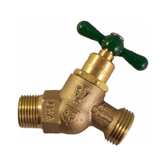 361LF No-Kink Hose Bibb With Vacuum Breaker, Lead-Free, 3/4 MIP x 3/4-In. Hose Thread - Quantity 12