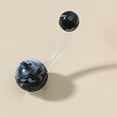 thumbnail image 6 of Jiaroswwei Belly Button Ring Transparent Rod Faux Marble Navel Bar Belly Ring Piercing Jewelry for Party, 6 of 8