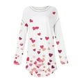 thumbnail image 5 of Women's Plus Size Heart Tunic Tops for Leggings Valentines Day Cute Long Sleeve Crewneck Tee Shirts, 5 of 5