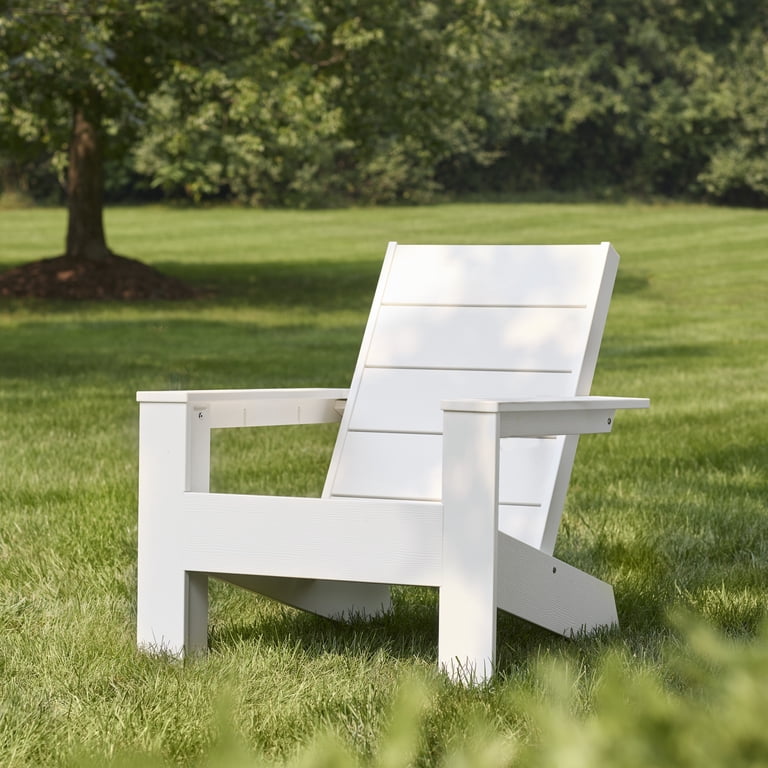 Better Homes & Gardens Ezra Outdoor Hdpe Adirondack Chair, White