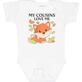 thumbnail image 3 of Inktastic My Cousins Love Me Little Fox Boys or Girls Baby Bodysuit, 3 of 5