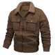 thumbnail image 2 of Ceisia Men's Fleece-Lined Suede-Like Workwear Jacket with Sherpa Collar Gift, 2 of 5