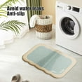 thumbnail image 6 of Soft Absorbent Non-Slip Bathroom Rug Mat, Faux Sheepskin Shaggy Polyester with Rubber Backing, 20x31 Inch for Shower, Tub and Entryway, 6 of 6