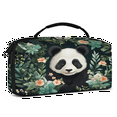 thumbnail image 2 of Herdesigns Panda Carry Case Compatible with Nintendo Switch 2017 & Oled 2021, with 20 Game Card Slots, Panda Flowers Portable Travel Carrying Case Pouch for Accessories & Games, 2 of 8