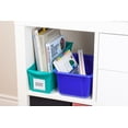 thumbnail image 3 of Pen+Gear Plastic File Organizer Cubby Bin, Really Royal, 3 of 11