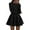 Black, variant on PRETTYGARDEN Fall Cocktail Dresses for Women Elegant Classy Wedding Guest Long Sleeve Homecoming Party A Line Mini Dress