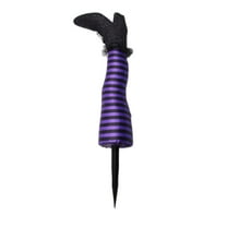 Funny Upside Down Wicked Witch Legs Yard Stake Halloween Decoration Outdoor Indoor Spooky Props for Home Porch Garden Party Haunted House Displays Halloween Witch Legs Decor Accessories