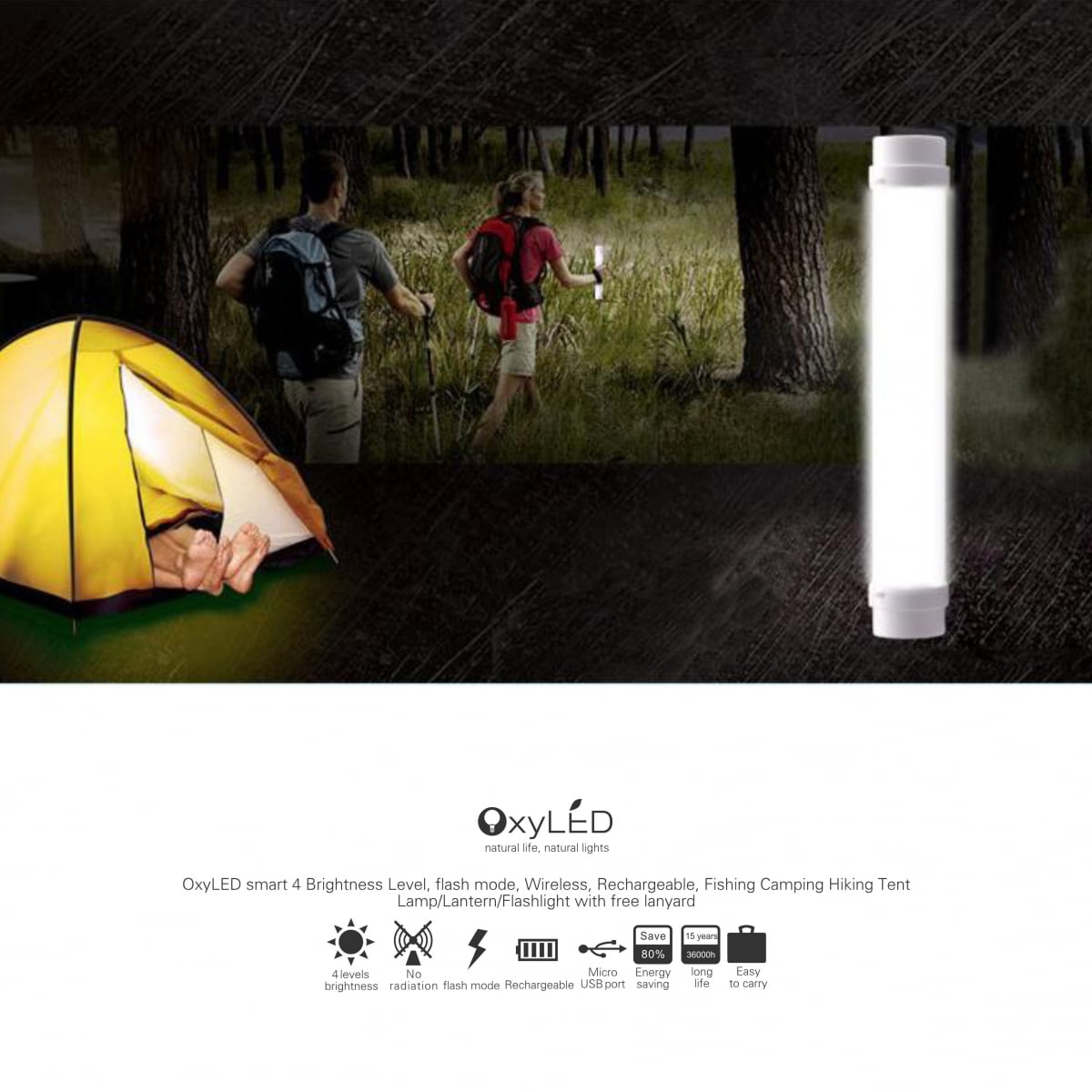 OxyLED LED Camping lights Bright Portable LED Emergency Tent Light