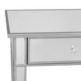 thumbnail image 3 of SEI Furniture Mirage Mirrored 2 Drawer Media Console Table, Silver, 3 of 9