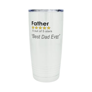 Onebttl Dog Dad Gifts For Men, Best Dog Dad Ever, 20Oz Vacuum Insulated Stainless Steel Travel Mug Tumbler, Gift For Dog Lover Owner On Birthday, Christmas