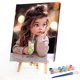 thumbnail image 5 of Kit de pintura por números sobre lienzo, arte al óleo artesanal, imagen de niña, decoración de pared del hogar, 40x50cm, 5 of 9