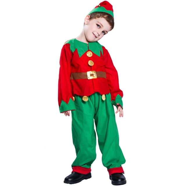 Traje de elfo navideño para niños, ropa de fotografía para fiesta, evento, vacaciones, nuevo y bonito, confeccionado en fábrica