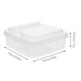 thumbnail image 2 of LOLIPPYY 2-Pack White Cheese Storage Boxes for Butter and Cheese Keeping Containers, 2 of 7