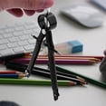thumbnail image 2 of AMERTEER Professional Compass with Lock  for Geometry  6inch Spring Bow Compass  Math  Drafting Drawing (2 Pack), 2 of 8